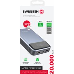 Swissten Power Bank для Ноутбука  20000 mAh / 100W