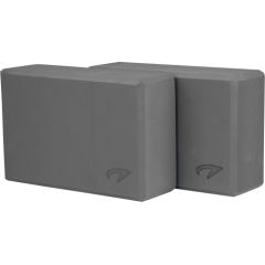 Yoga brick AVENTO 42YA 2pcs Grey Fitnesa preces
