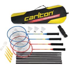 Badminton set Carlton TOURNAMENT 4 rackets+3shuttlecocks+net+bag