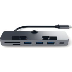 HUB USB Satechi Clamp Hub Pro 1x SD 1x USB-C 1x microSD  + 3x USB-A 3.0 (ST-TCIMHM)