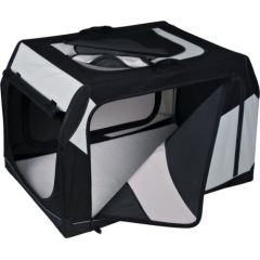 Trixie BOX TRANSPORTOWY "VARIO" 99cm NYLON CZARNO-SZARY Suņu un kaķu transport somas