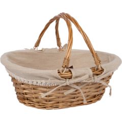 Basket MAXINE 40x31xH15cm, with 2 liftable handles