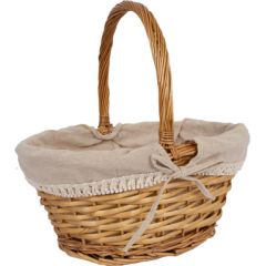Basket MAXINE 37x28xH35cm, with a handle