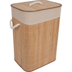 Laundry basket MAX BAMBOO 40x30xH57cm, with a lid