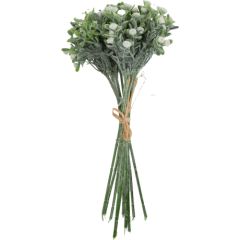 Maksligo ziedu puškis FLOWERLY H30cm, balti ziedi