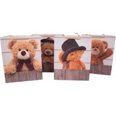 Gift bag TEDDY, 18x23x10cm, mix