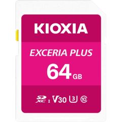 Kioxia Exceria Plus SDXC 64 GB Class 10 UHS-I/U3 V30 (LNPL1M064GG4)