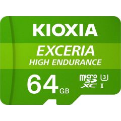 Kioxia Exceria High Endurance MicroSDXC 64 GB Class 10 UHS-I/U3 A1 V30 (LMHE1G064GG2)