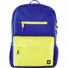 HP Campus 15.6 Backpack - 17 Liter Capacity - Bright Dark Blue, Lime / 7K0E5AA