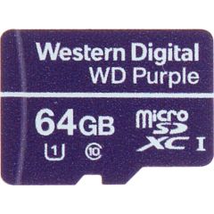 WD Purple MicroSDXC 64 GB Class 10 UHS-I/U1  (SD-MICRO-10/64-WD)
