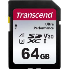 Transcend 340S SDXC 64 GB Class 10 UHS-I/U3 A1 V30 (TS64GSDC340S)