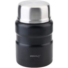 Pārtikas termoss, tērauds, 0,75l, melns KINGHoff. Termosi