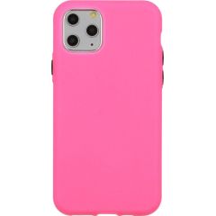 Mocco Soft Cream Silicone Back Case Aizmugurējais Silikona Apvalks Priekš Apple iPhone 12 / 12 Pro Spilgti Rozā Neoriģinālie Maciņi