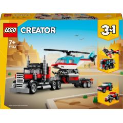 LEGO Creator Ciężarówka z platformą i helikopterem  (31146)