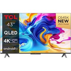 TCL 43'' 4K QLED TV with Google TV and Game Master 2.0 43C645