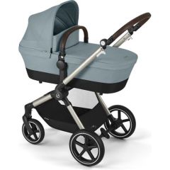 CYBEX EOS Lux kombinētie rati, Sky Blue, Taupe rāmis