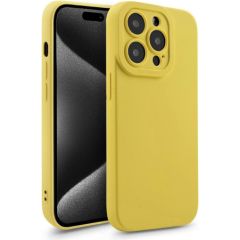 Fusion Softy izturīgs silikona aizsargapvalks Apple iPhone 15 Pro dzeltens Neoriģinālie Maciņi