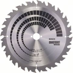 Griešanas disks kokam Bosch CONSTRUCT WOOD; 315x3,2x30,0 mm; Z20; 20°