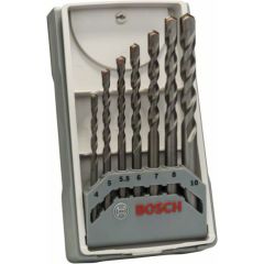 Betona urbju komplekts Bosch Silver Percussion; 4-10 mm; 7 gab.