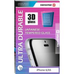 Swissten Ultra Durable 3D Japanese Tempered Glass Premium 9H Aizsargstikls Samsung J600 Galaxy J6 (2018) Balts Ekrānu aizsardzība