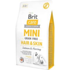BRIT Care Mini Hair&Skin Salmon&Herring - dry dog food - 2 kg Suņu barība
