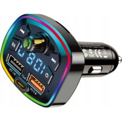 KAKUSIGA KSC-851 автомобильный FM-трансмиттер QC 3.0 | 18 Вт | USB Flash | Bluetooth 5.0 черный