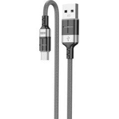 KAKUSIGA KSC-696 USB-A -> USB-C lādēšanas kabelis 18W | 120 cm pelēks