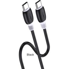 KAKUSIGA KSC-951 USB-C -> USB-C uzlādes kabelis 60W | 100 cm melns