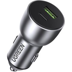 Car charger Ugreen CD213 USB-C/USB-A 36W gray