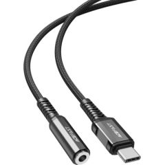 Аудио адаптер Acefast C1-07 USB-C to 3.5mm (F) 0.18m черный