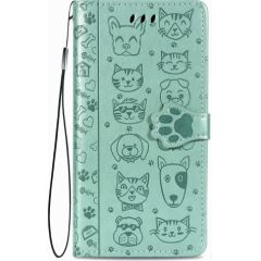Case Cat-Dog Samsung A145 A14 4G/A146 A14 5G green Neoriģinālie Maciņi