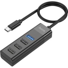 USB hub Hoco HB25 Easy mix 4-in-1 converter Type-C to 1xUSB3.0+3xUSB2.0 black