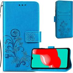 Case Flower Book Samsung A546 A54 5G blue Neoriģinālie Maciņi