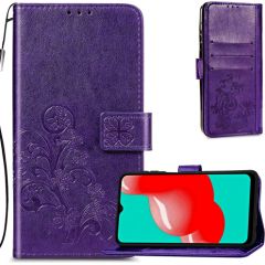Чехол Flower Book Samsung A037 A03s фиолетовый