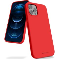Case Mercury Silicone Case Samsung G991 S21 5G red