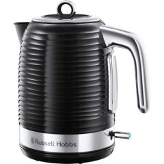 Russell Hobbs Inspire electric kettle 1.7 L 2400 W Black, Silver Tējkannas (elektriskās)