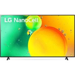 TV Set LG 86" 4K/Smart 3840x2160 Wireless LAN Bluetooth Black 86NANO753QA