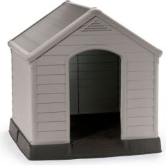 Curver Suņa būda Dog House 95x99x99cm pelēka Suņu un kaķu transport somas
