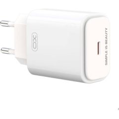 Wall Charger XO L90B, USB-C, PD 20W + QC 3.0 18W (White)