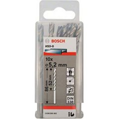 Metāla urbis Bosch; HSS-G; 5,2x86 mm; 10 gab.