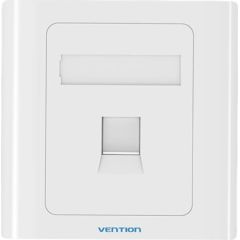 1-Port Keystone Wall Plate 86 Type Vention IFAW0 White