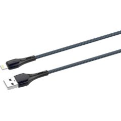 LDNIO LS522 2m USB - Lightning Cable (Grey-Blue)