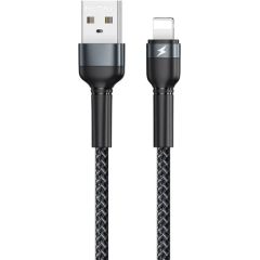 Cable USB Lightning Remax Jany Alloy, 1m, 2.4A (black)