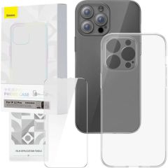 Transparent Case and Tempered Glass set Baseus Corning for iPhone 12 Pro Neoriģinālie Maciņi
