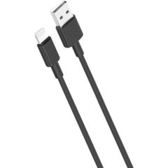 Cable USB to Lightning XO NB156, 2.1A 1m (black)