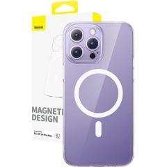Magnetic Phone Case for iP 14 Pro Max Baseus OS-Lucent Series (Clear)