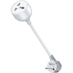 Extension cord with one AC socket LDNIO SC1017, EU/US, 5m (white)