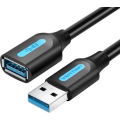 USB 3.0 male to female extension cable Vention CBHBF 1m Black PVC