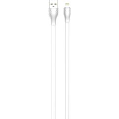 Cable USB to Lightning LDNIO LS553, 2.1A, 2m (white)