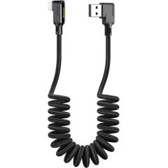 USB to Lightning cable, Mcdodo CA-7300, angled, 1.8m (black) Дата USB-кабели